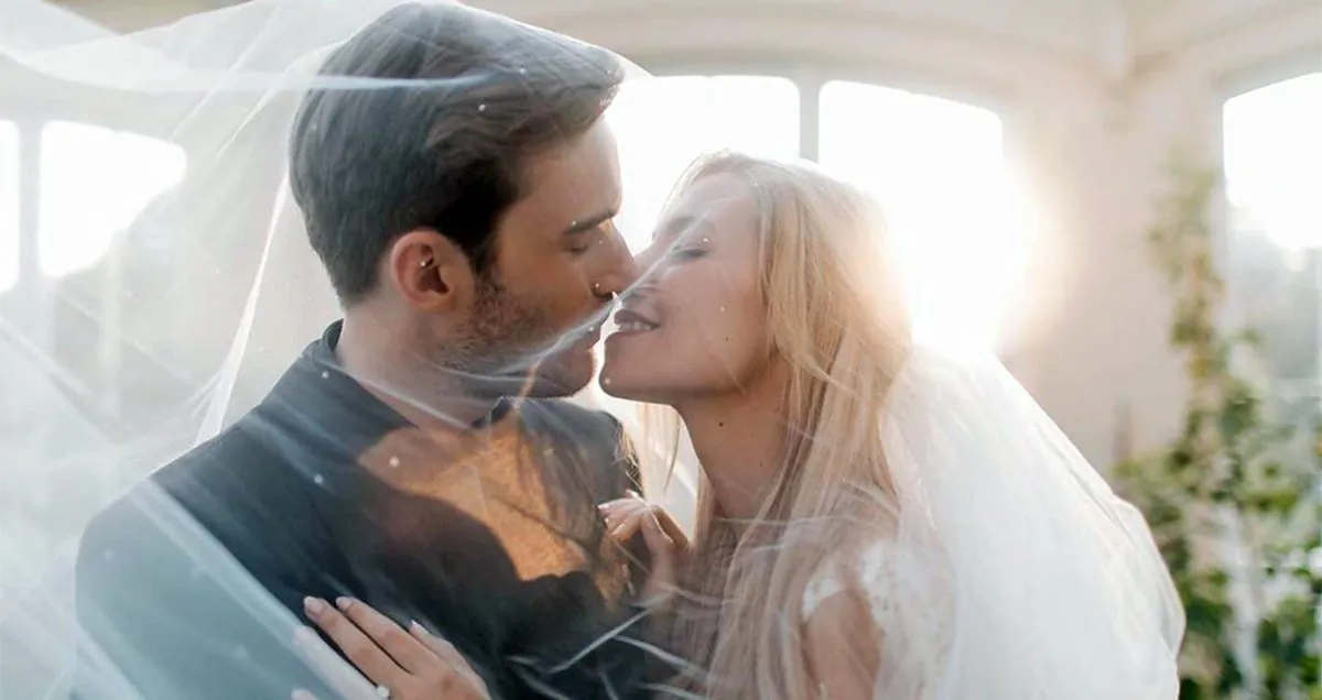 YouTube Celebrity PewDiePie, also known as Felix Kjellberg, and wife Marzia Bisognin tie the knot at the Royal Botanic Gardens in Kew, London, on Aug. 19, 2019. (Marzia Bisognin/Instagram)