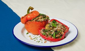 Fonio Stuffed Peppers