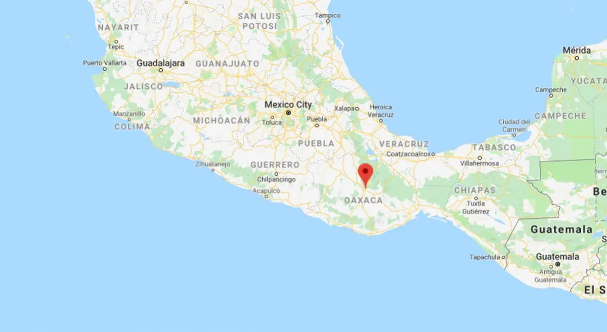 A pastor in southwestern Mexico was shot dead during Sunday service in Oaxaca state on Aug. 19. (Google Maps)