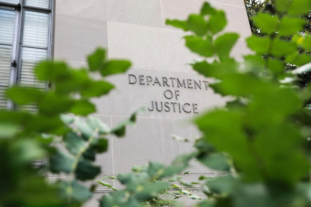 The Department of Justice in Washington on July 11, 2018. (Samira Bouaou/The Epoch Times)