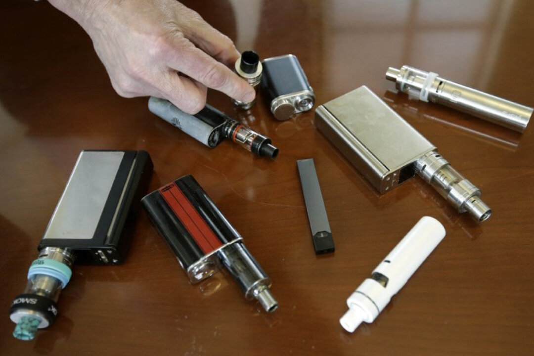 Vaping devices in a file photograph. (Steven Senne/AP Photo)