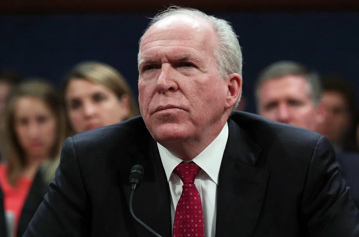 Former CIA director John Brennan testifies before the House Permanent Select Committee on Intelligence on Capitol Hill in Washington on May 23, 2017. (Alex Wong/Getty Images)