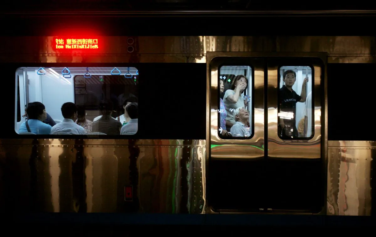 A subway car in China. (China Photos/Getty Images)