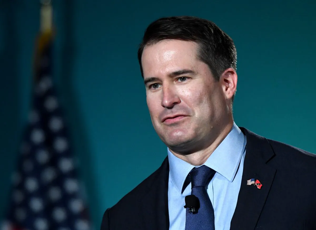 Rep. Seth Moulton (D-Mass.) campaigning at the 2020 Public Service Forum in Las Vegas, Nev., on Aug. 3, 2019. (Ethan Miller/Getty Images)