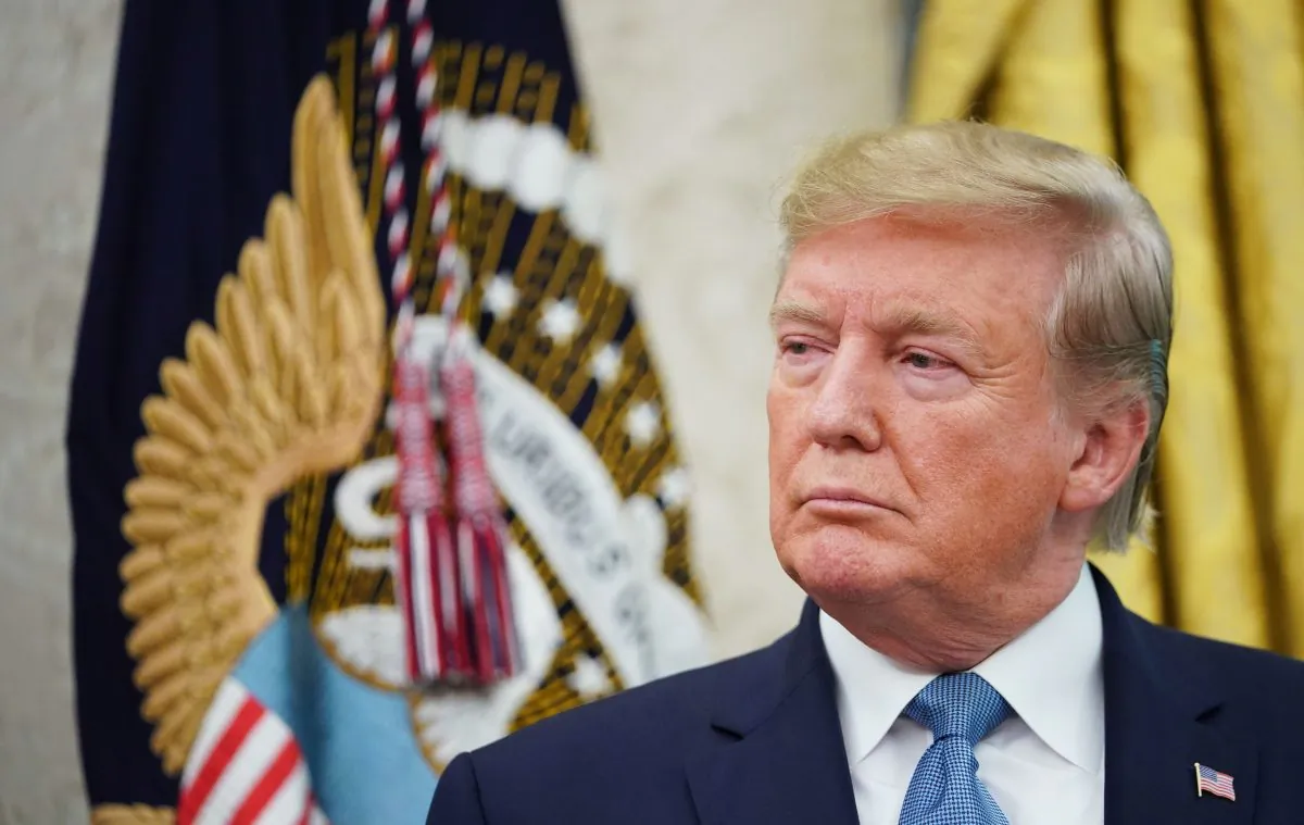 President Donald Trump at the presentation ceremony for the Presidential Medal of Freedom in the White House in Washington, on Aug. 22, 2019. (Mandel Ngan/Getty Images)