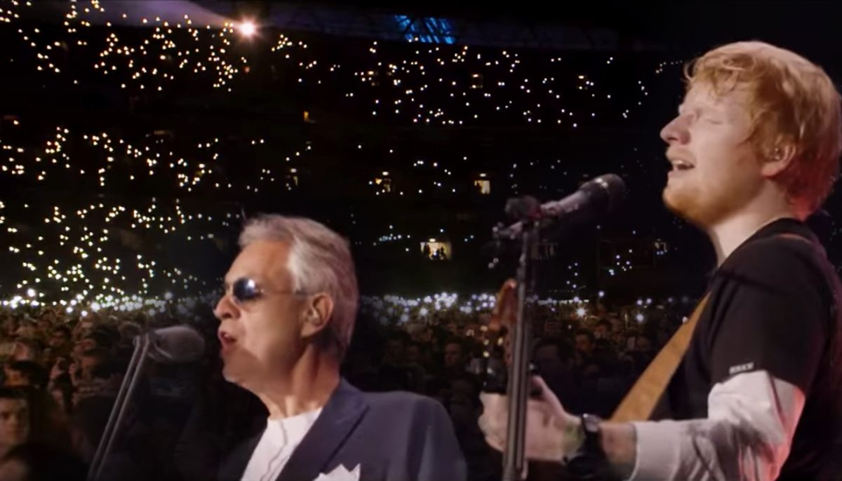 Video: Ed Sheeran Sings With Andrea Bocelli and Makes It a ...