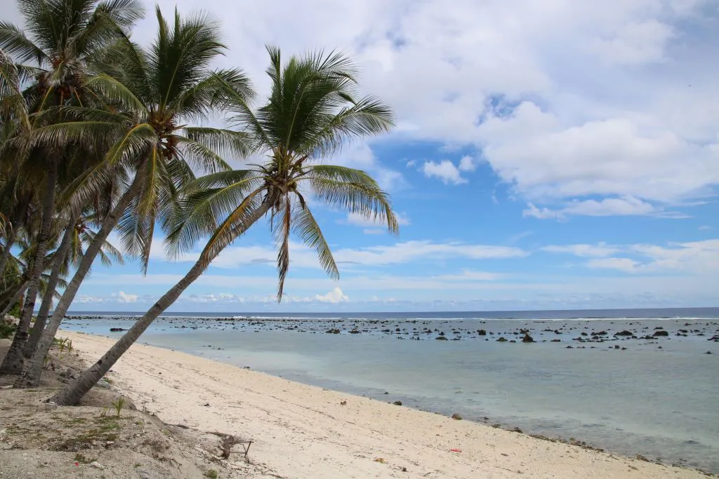 A beach view in Ewa on the Pacific island of Nauru where asylum seekers are housed as part of Australia's offshore processing policy on Sept. 2, 2018. (MIKE LEYRAL/AFP/Getty Images)