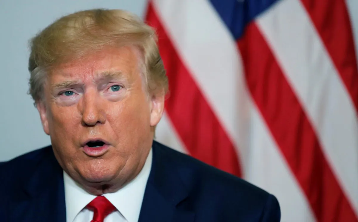 President Donald Trump speaks as he meets Egypt's President Abdel-Fattah el-Sisi (not pictured) for bilateral talks during the G7 summit in Biarritz, France on Aug. 26, 2019. (Carlos Barria/Reuters)
