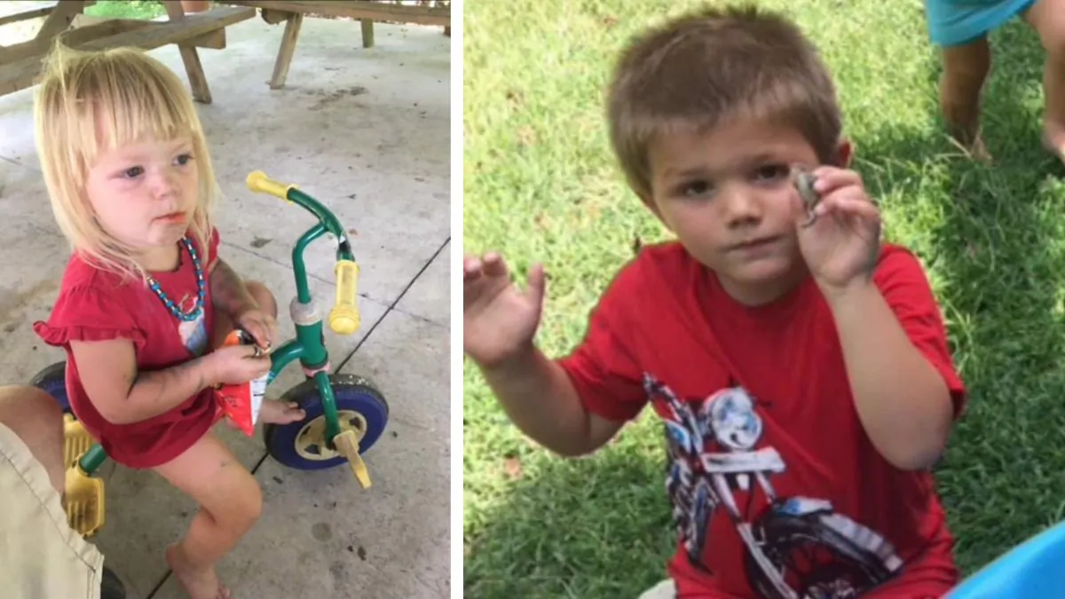 Lilyen June Vanmetre (L) and Jayden Cash Vanmetre were last seen in Adams County on Aug. 25, 2019. (Adams County PA Crime Stoppers)