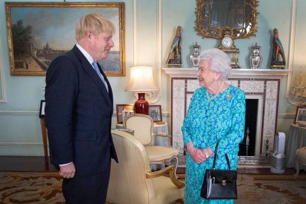 Queen Elizabeth II and Boris Johnson