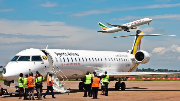 Uganda Airlines Bombadier aircraft 3