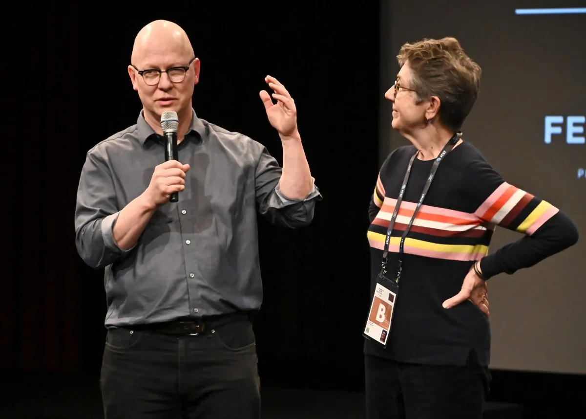Directors Steven Bognar and Julia Riechert participate in the Q&A following Netflix's "American Factory" Premiere at the Tribeca Film Festival at SVA Theater on April 26, 2019 in New York City. Astrid Stawiarz/Getty Images for Netflix