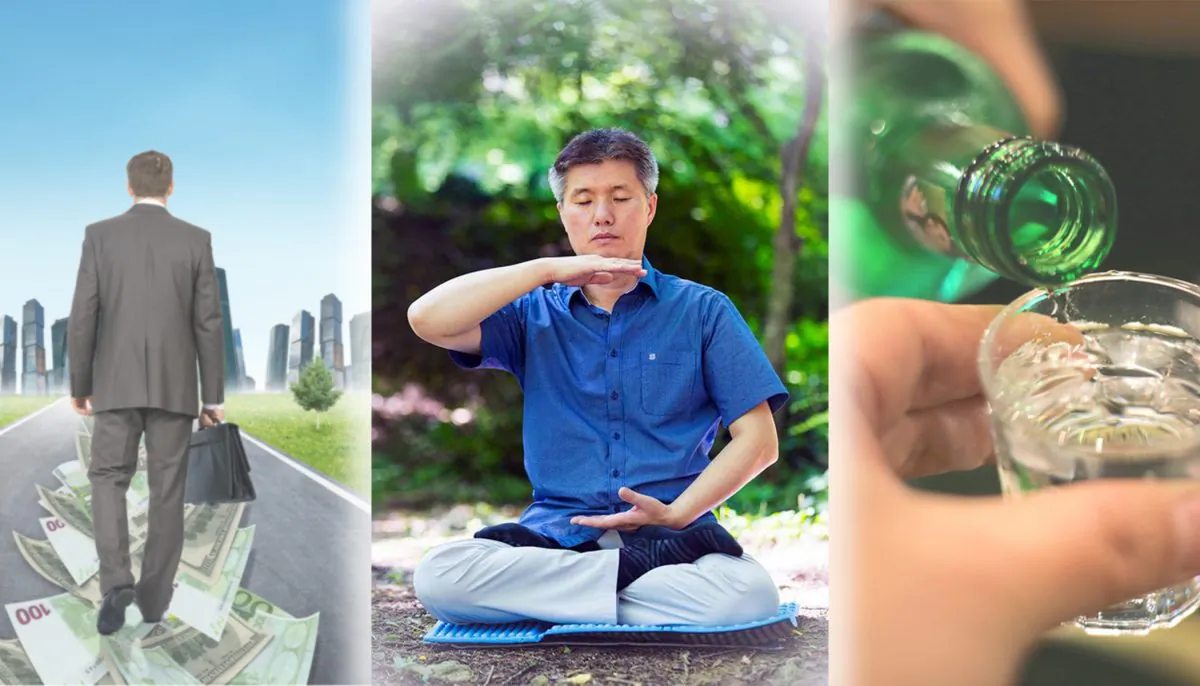 (L: Illustration - Shutterstock, C: Minghui.org, R: Illustration - Shutterstock)