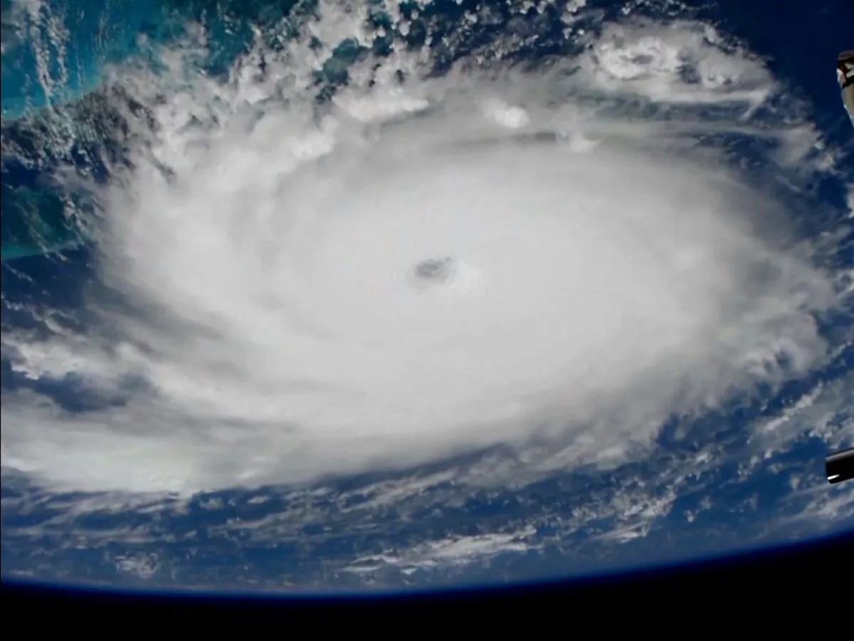 Hurricane Dorian is viewed from the International Space Station on Sept. 1, 2019. (NASA/Handout via Reuters)