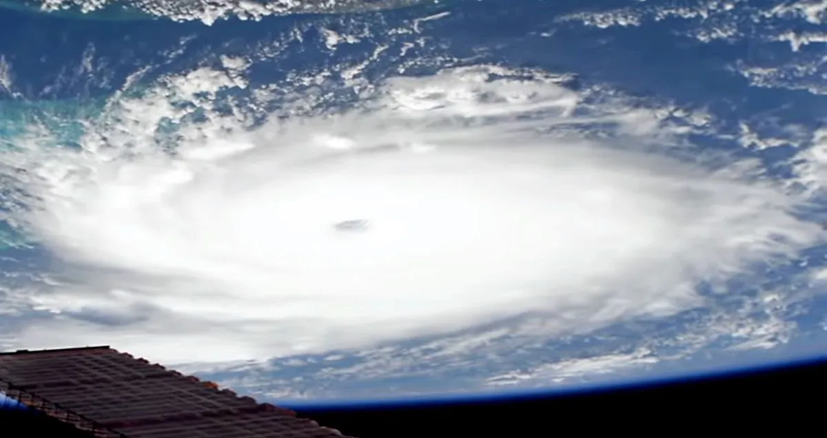 Hurricane Dorian viewed from the International Space Station on Sept. 1, 2019.(Courtesy of NASA/YouTube)