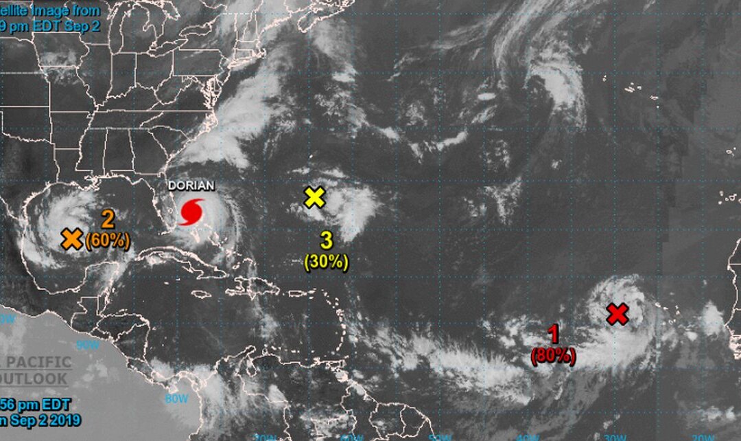 Forecasters Monitoring Four Tropical Disturbances in Gulf of Mexico and ...