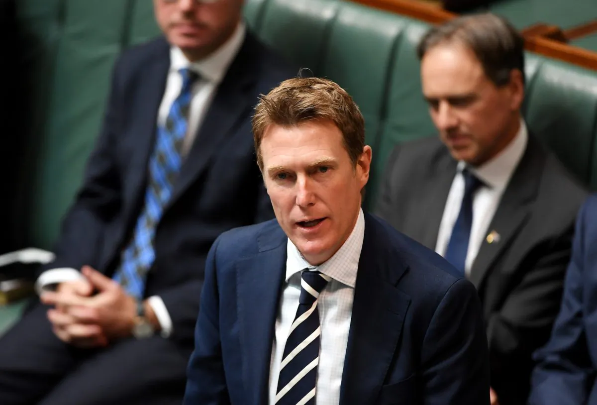 Christian Porter at Parliament House in Canberra, Australia, on July 2, 2019. (Tracey Nearmy/Getty Images)