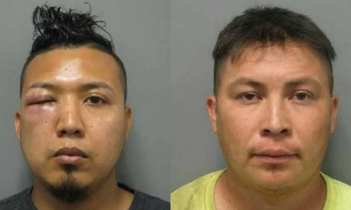 Mauricio Barrera-Navidad, 29, and Carlos Palacios-Amaya, 28, both illegal immigrants from El Salvador, were arrested for raping an 11-year-old girl in late July. Five other illegal aliens have been arrested since then on sexual abuse or rape charges. (Montgomery County Police Department)