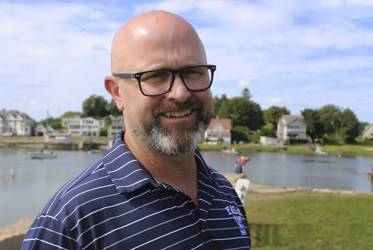 Former U.S. Navy SEAL James Hatch poses for a photo near his home in Branford, Conn., Aug. 27, 2019. (Pat Eaton-Robb/AP Photo)