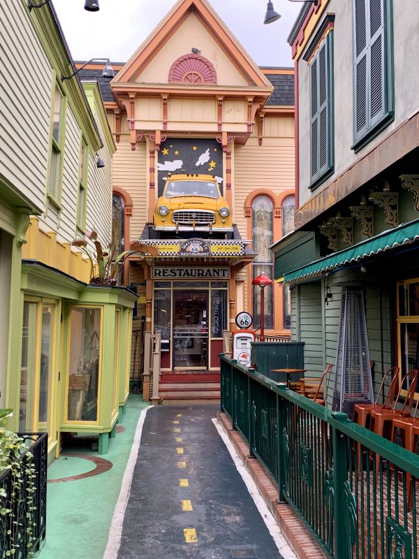 Colorful alley Bar Harbor
