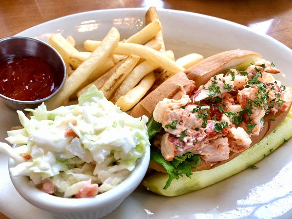 Lobster roll West St Cafe Bar Harbor