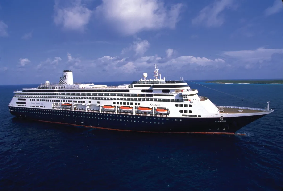 The MS Zaandam at sea. (Courtesy of Holland America)