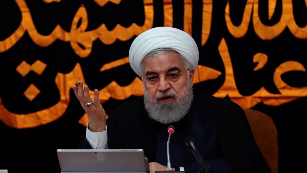 Iranian President Hassan Rouhani speaks during the cabinet meeting in Tehran, Iran on Sept. 4, 2019. (Official President website/Handout via Reuters)