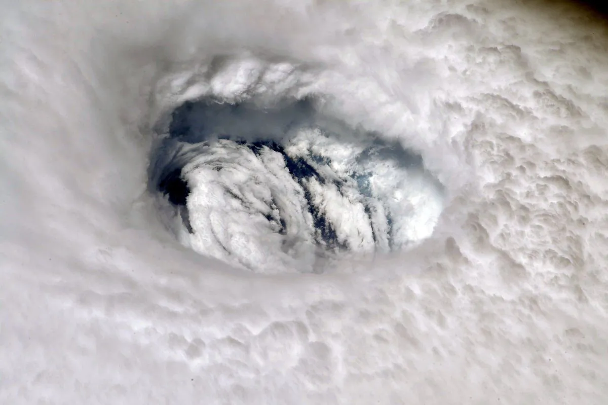 The eye of Hurricane Dorian as seen from the International Space Station. (NASA)