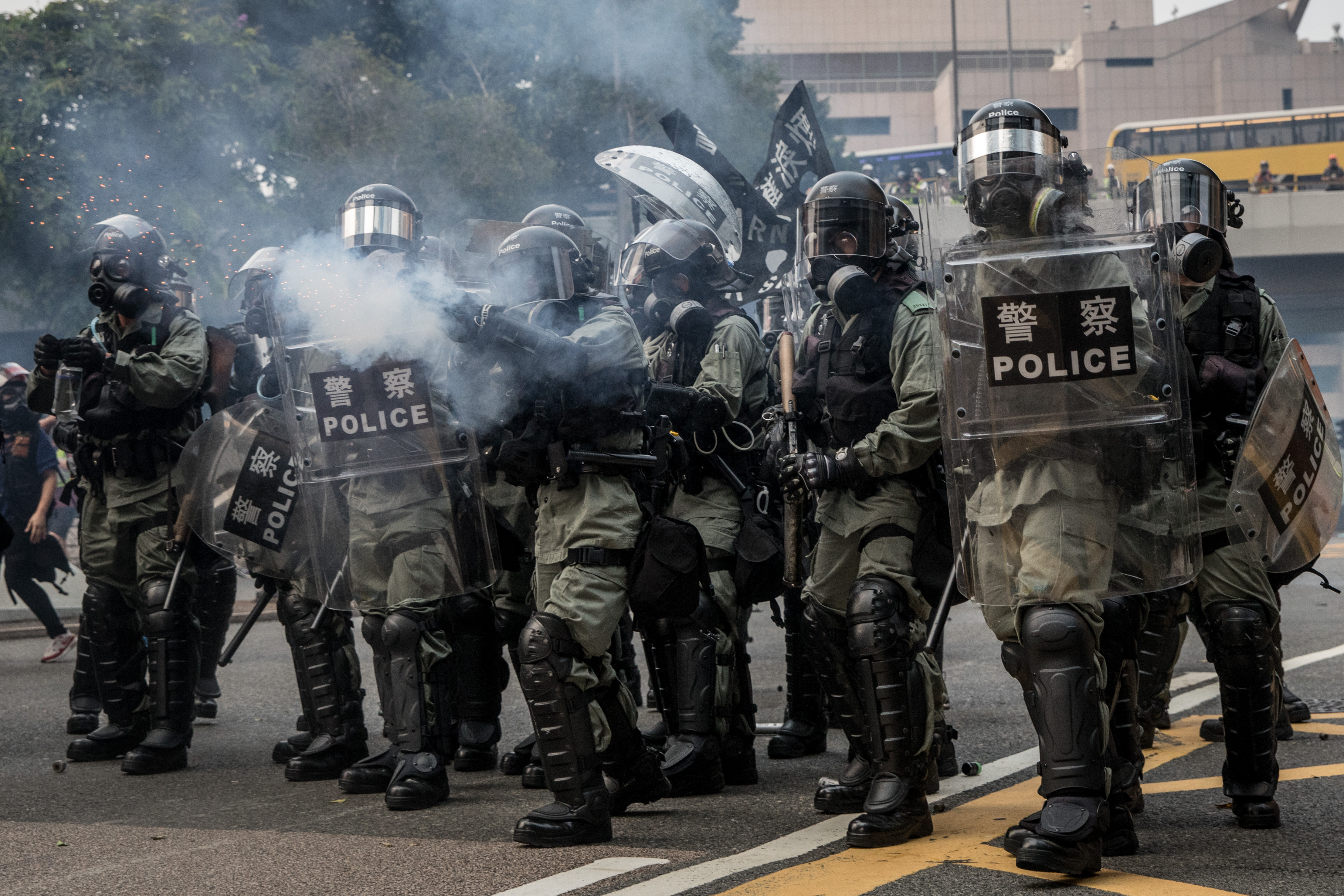 Anti-government Protests Continue In Hong Kong Ahead Of China National Day
