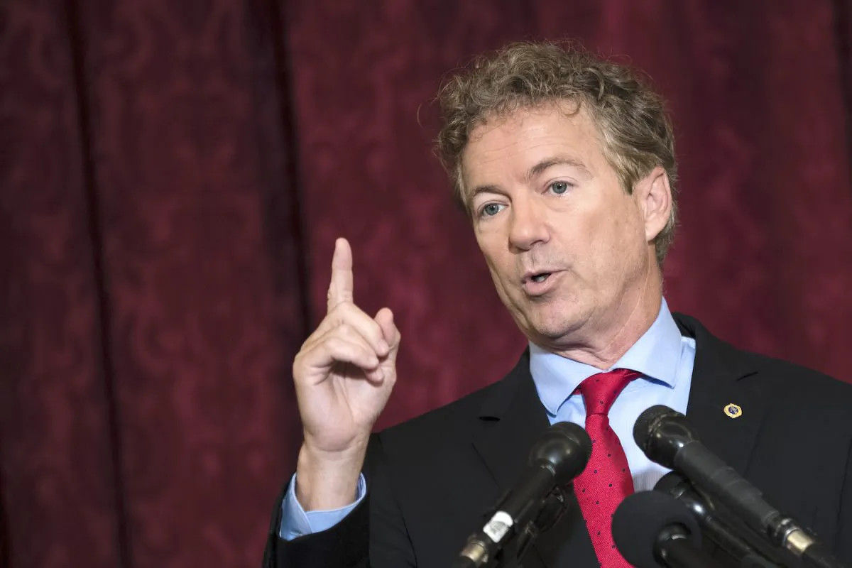 Sen. Rand Paul (R-Ky.) speaks during a press conference on Capitol Hill in Washington, D.C., on Oct. 12, 2017. (Drew Angerer/Getty Images)