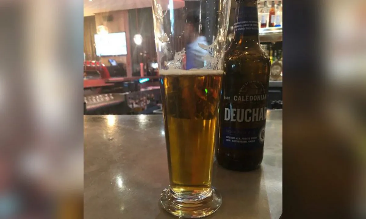 A beer ordered by Australian journalist Peter Lalor. (Courtesy of Peter Lalor)
