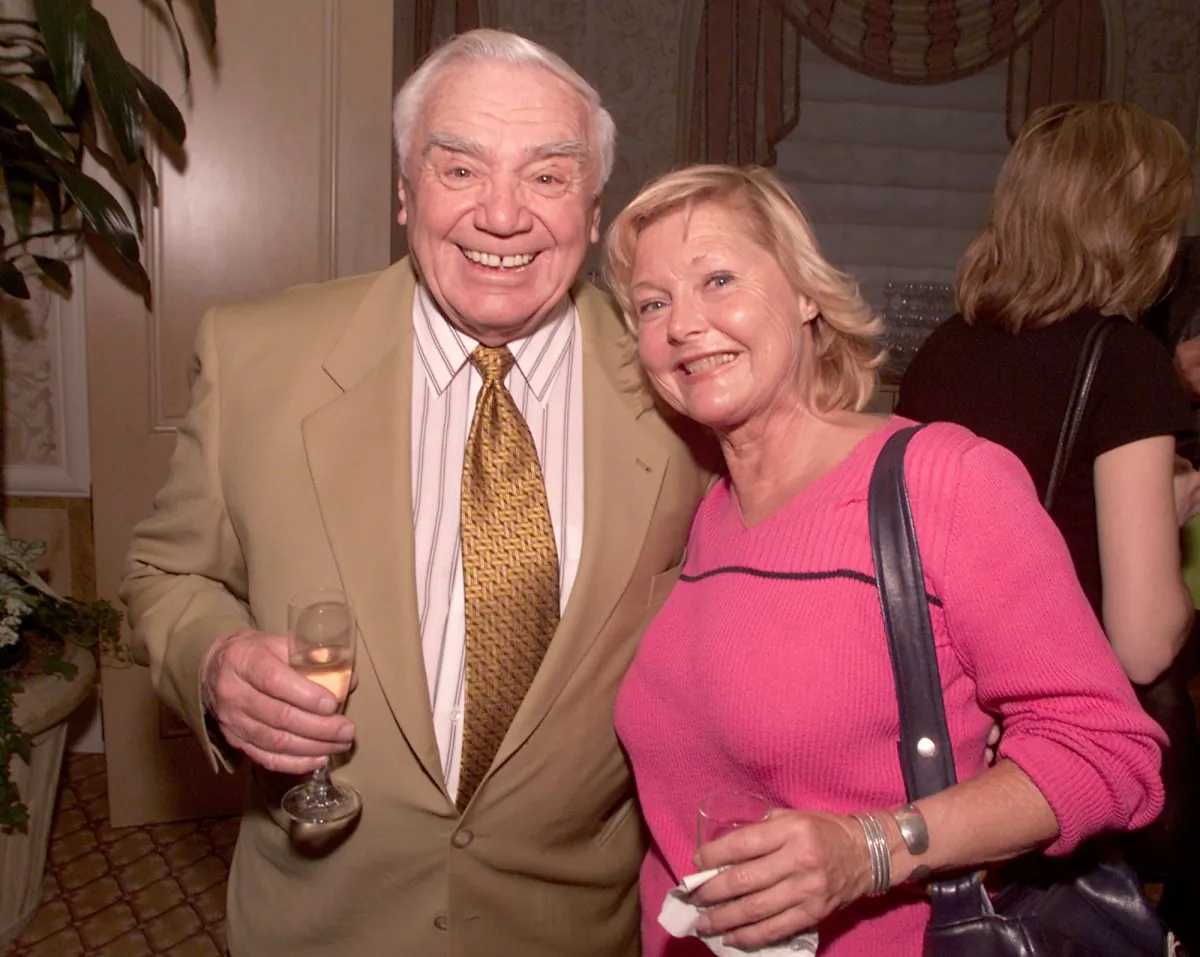 Ernest Borgnine and Carol Lynley at a reception hosted by BAFTA/LA  honoring producer/director Ronald Neame, CBE, on his 90th birthday at the Four Seasons Hotel, Los Angeles, Ca. (Kevin Winter/Getty Images)