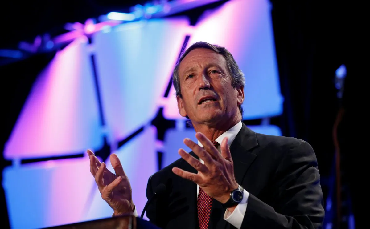 Rep. Mark Sanford (R-S.C.) speaks at the Liberty Political Action Conference (LPAC) in Chantilly, Va., on Sept. 19, 2013. (Kevin Lamarque/Reuters)