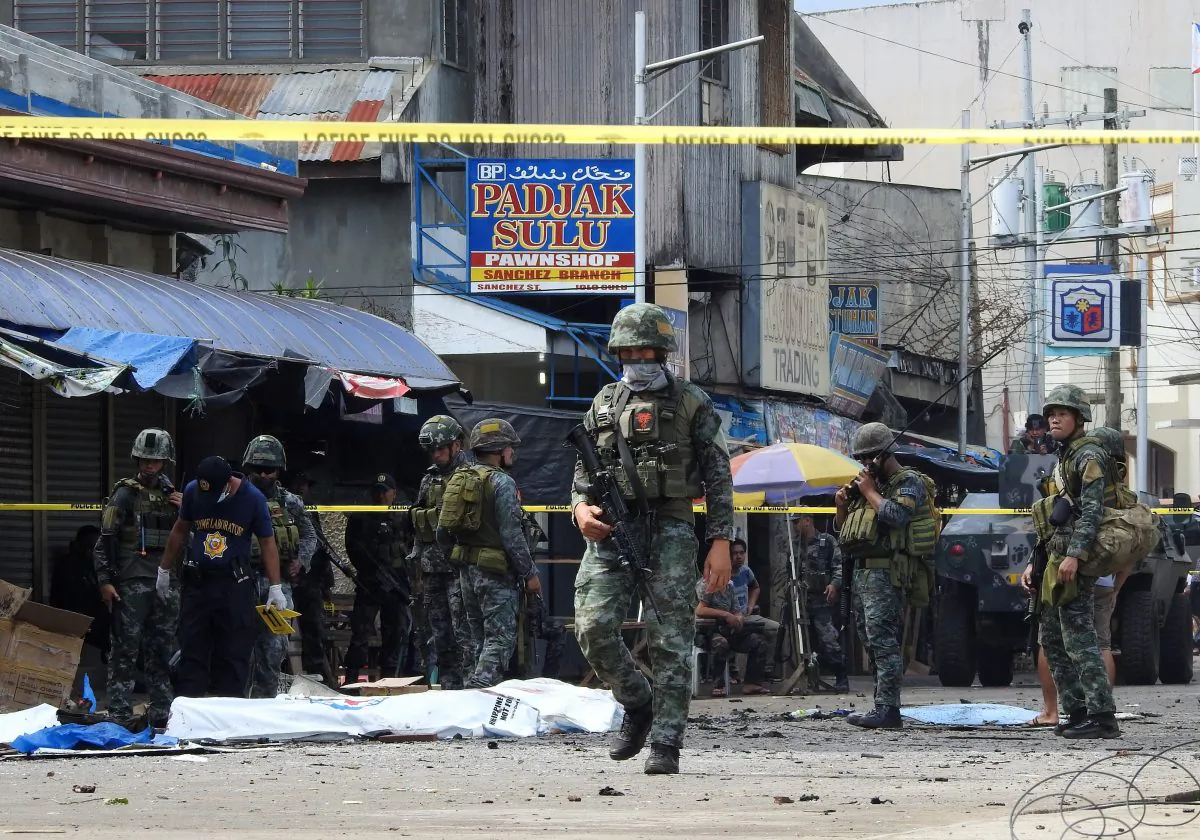 Stock photo of Philippines policemen and soldiers. (Nickee Butlangan/AFP/Getty Images)