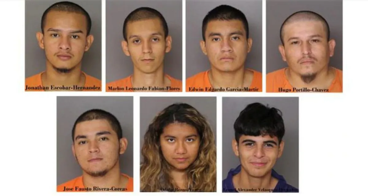 Seven suspects have been charged with first degree murder in the death of Daniel Alejandro Alvarado Cuellar. (Baltimore Police)