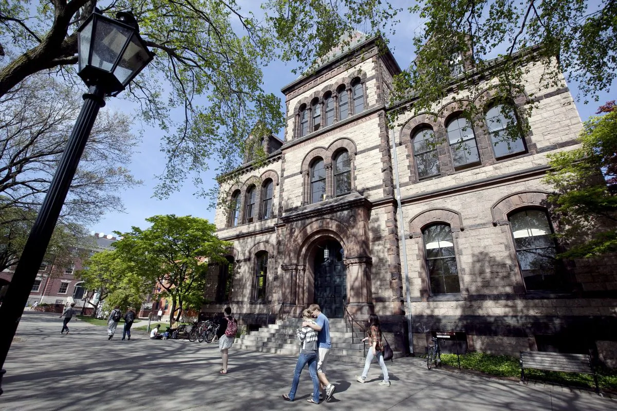 People walk past Sayles Hall on the campus of Brown University, in Providence, R.I., on May 7, 2012. (AP Photo/Steven Senne, File)