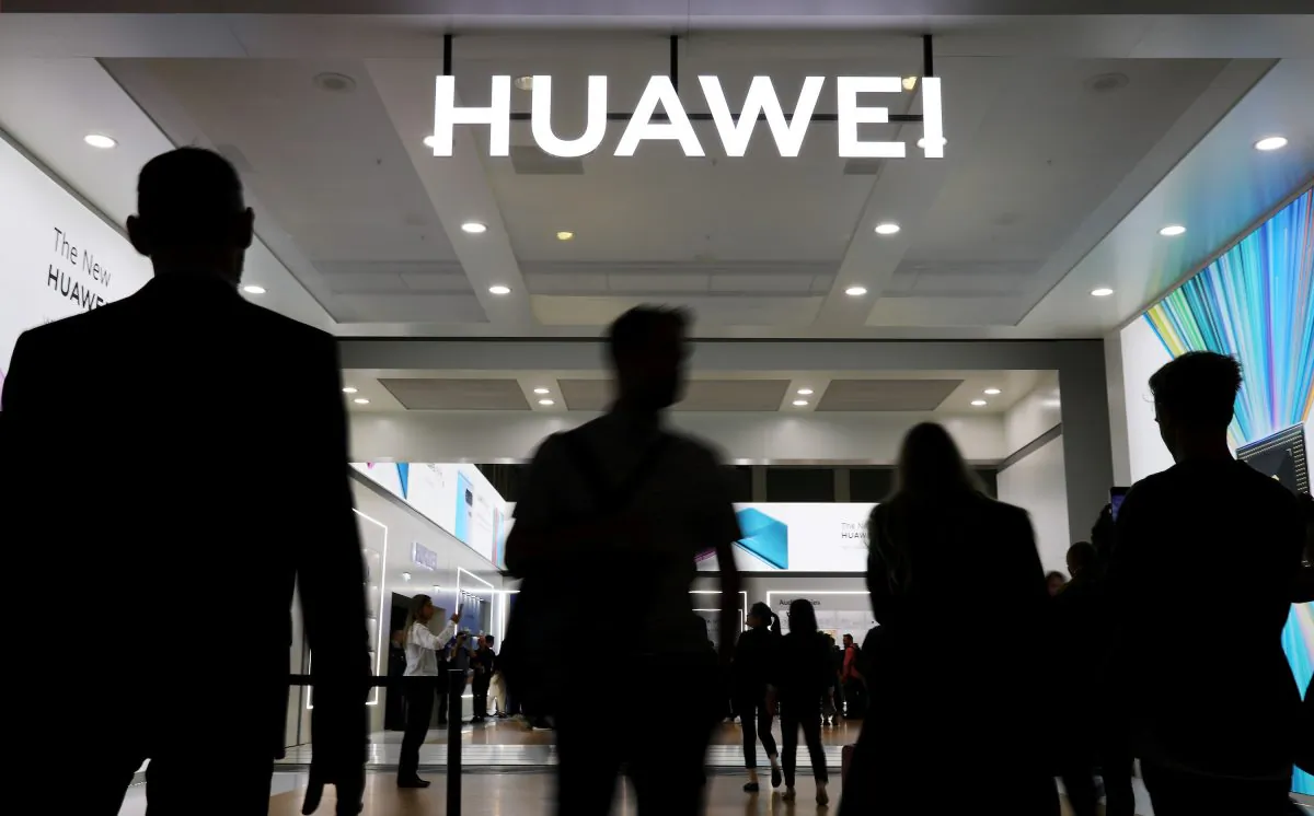 The Huawei logo is pictured at the IFA consumer tech fair in Berlin, Germany on Sept. 6, 2019. (Hannibal Hanschke/Reuters)