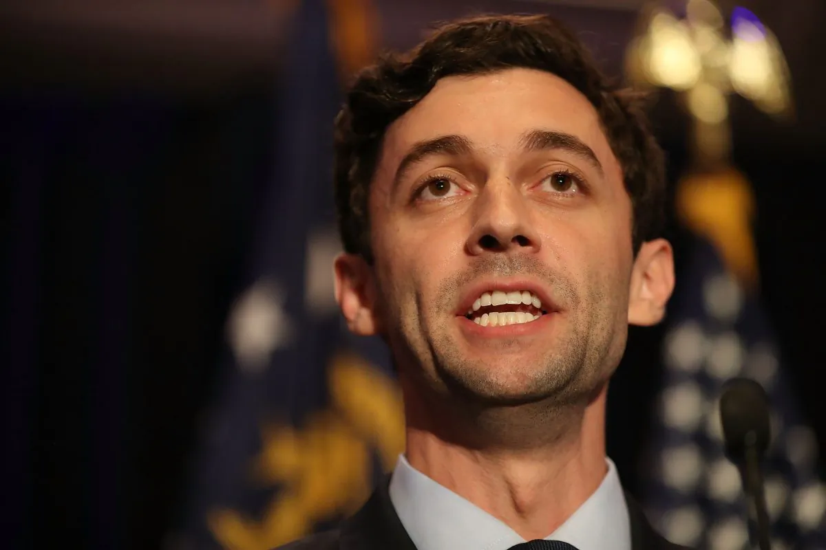 Democratic candidate Jon Ossoff delivers a concession speech during his election night party in Atlanta, Georgia on June 20, 2017. (Joe Raedle/Getty Images)