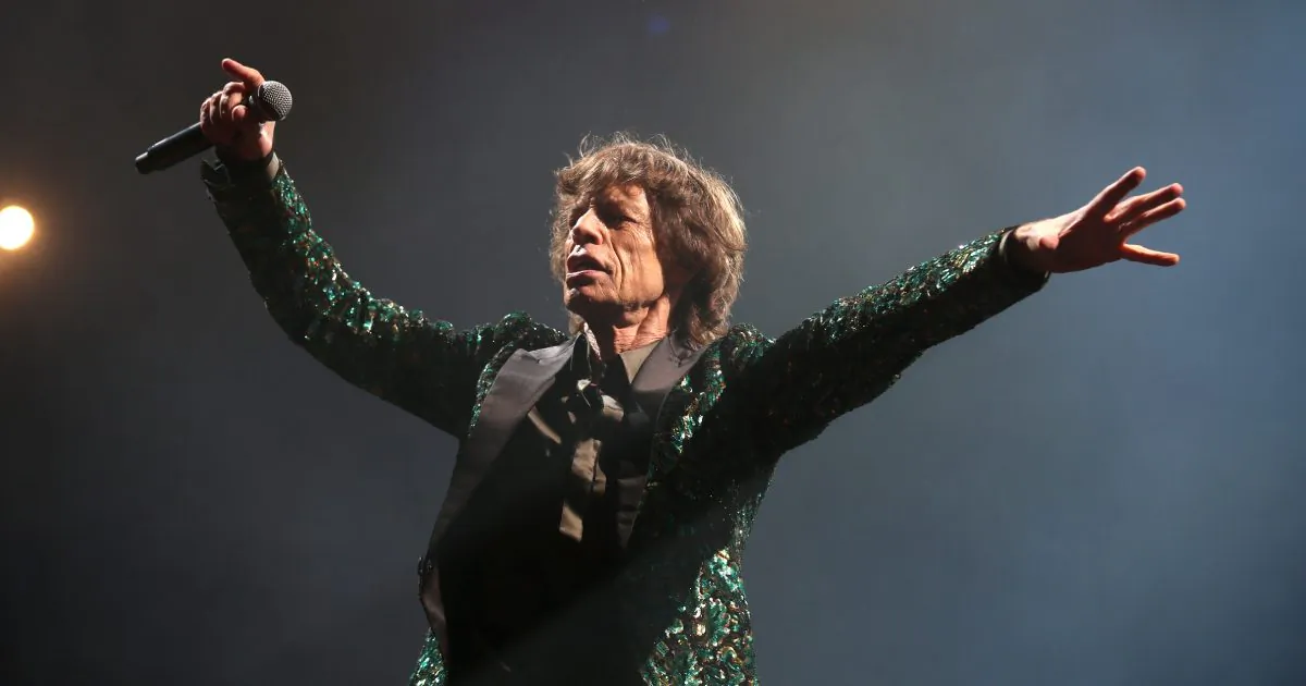 Sir Mick Jagger of The Rolling Stones performs on the Pyramid Stage at Glastonbury Festival 2013 on Jun. 29, 2013 in Glastonbury, England. (Matt Cardy/Getty Images)