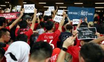 Hong Kong Soccer Fans Boo Chinese National Anthem