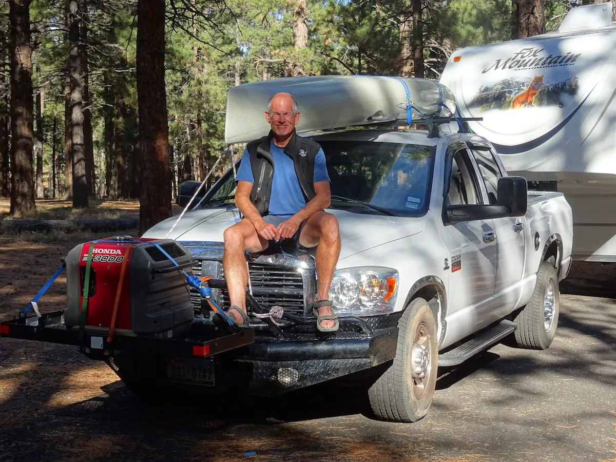 Murray Keith Wadsworth with his RV. (Courtesy of Murray Keith Wadsworth)