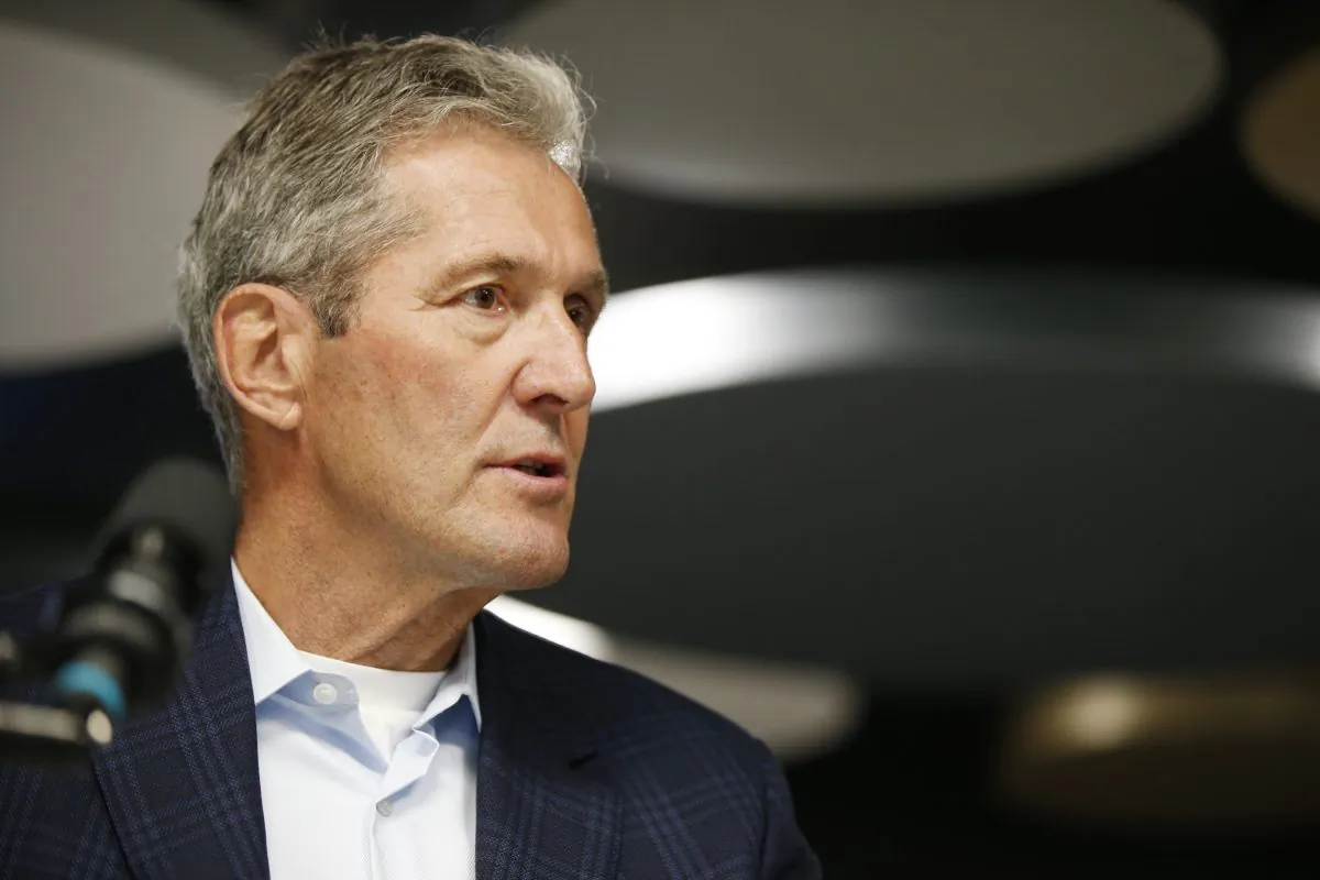 Manitoba PC leader and premier Brian Pallister speaks during a press conference in Winnipeg on Aug. 26, 2019. (The Canadian Press/John Woods)