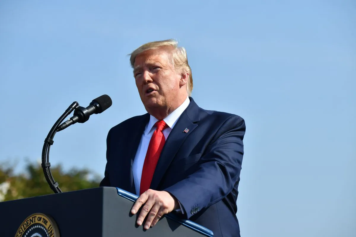 President Donald Trump speaks at the Pentagon in Washington on Sept. 11, 2019. (Nicholas Kamm/AFP/Getty Images)
