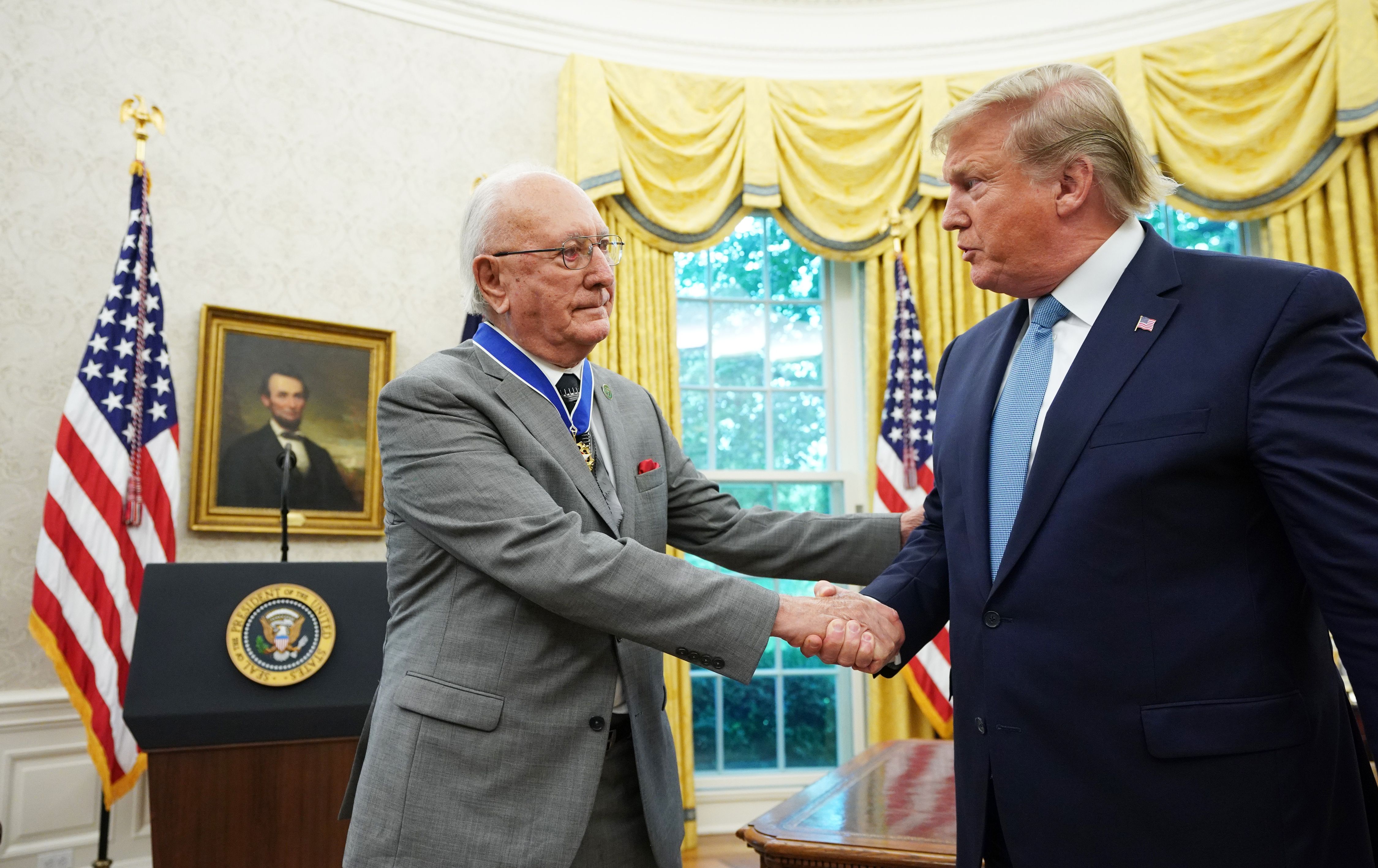 Trump awards Presidential Medal of Freedom to NBA great Bob Cousy