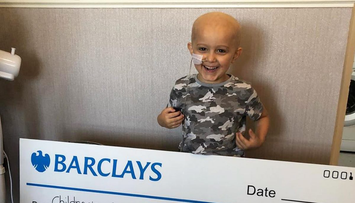 Boy, 5, riddled with rare cancer 'from nose to knees' defies odds and returns to school