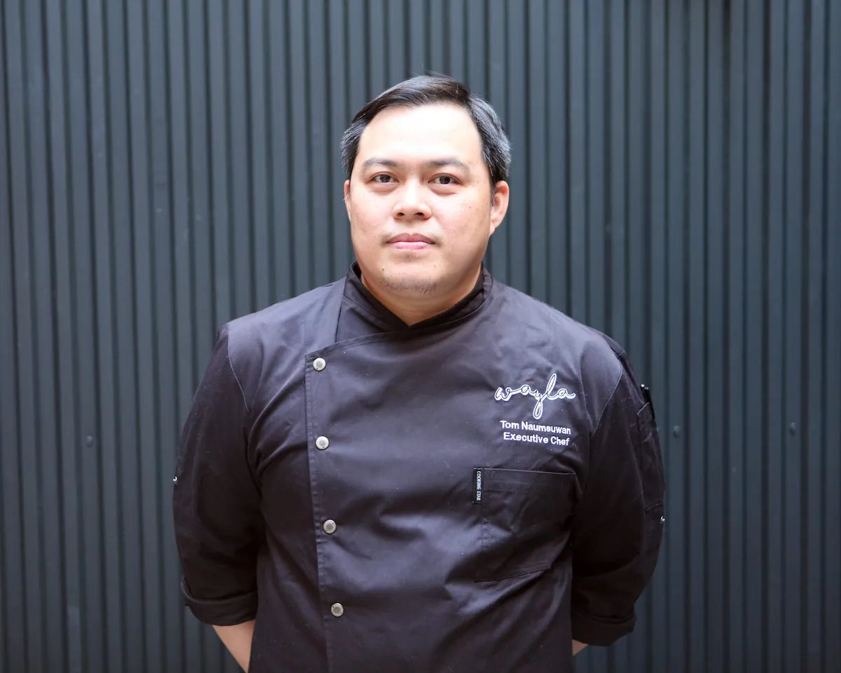 Chef Tom Naumsuwan serves traditional Thai street food with a modern twist at his first restaurant Wayla. (Diana Yen)