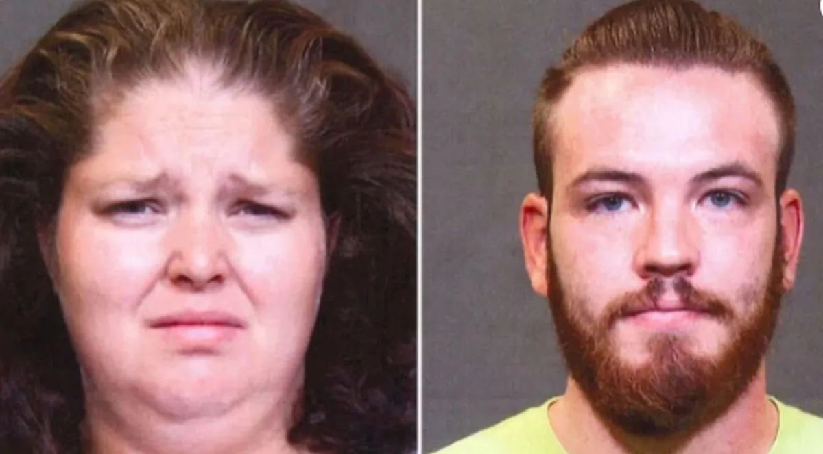 Emma Dietrich and Joshua Tennant are arrested after video showed them allegedly doing nothing when a child was bulled at a day care. (Franklin County Jail)