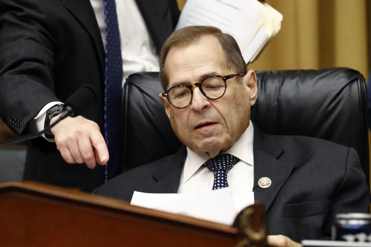 House Judiciary Committee Chairman Jerrold Nadler (D-N.Y.) prepares for a markup hearing on a series of bills on Capitol Hill in Washington on Sept. 10, 2019. (Patrick Semansky/AP Photo)
