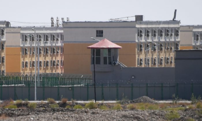 A facility believed to be a re-education camp where mostly Muslim ethnic minorities are detained, in Artux, north of Kashgar in China's western Xinjiang region, on June 2, 2019. (Greg Baker/AFP/Getty Images)