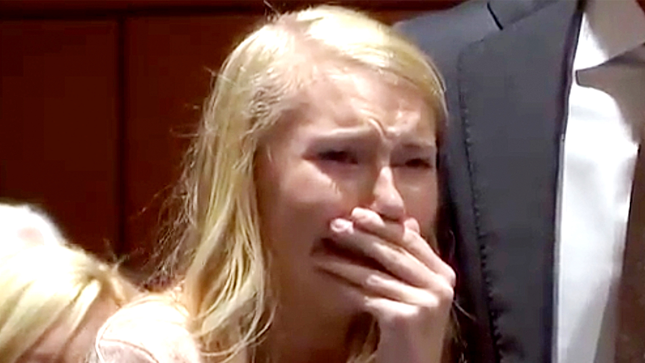 Brooke Skylar Richardson cries